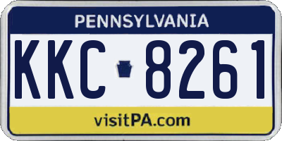 PA license plate KKC8261