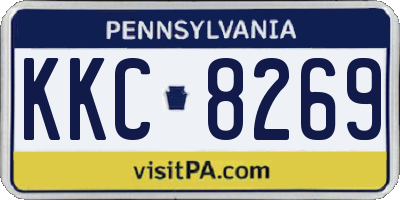 PA license plate KKC8269