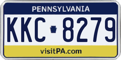PA license plate KKC8279