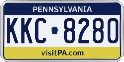 PA license plate KKC8280
