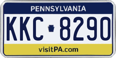 PA license plate KKC8290