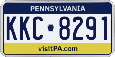PA license plate KKC8291