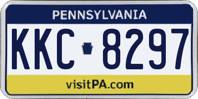 PA license plate KKC8297