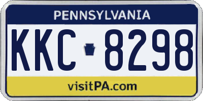 PA license plate KKC8298