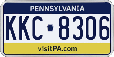 PA license plate KKC8306