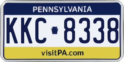 PA license plate KKC8338