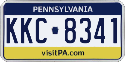 PA license plate KKC8341