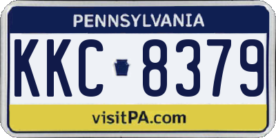 PA license plate KKC8379
