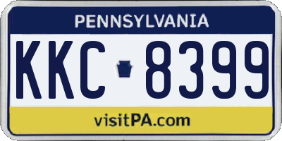 PA license plate KKC8399