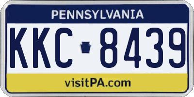 PA license plate KKC8439