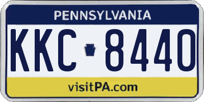 PA license plate KKC8440