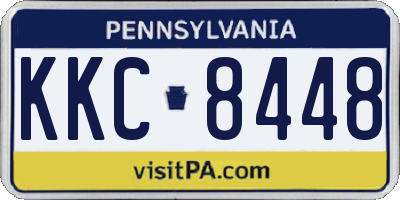 PA license plate KKC8448