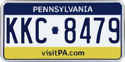 PA license plate KKC8479