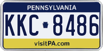 PA license plate KKC8486