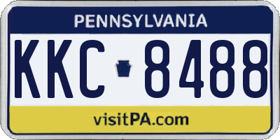PA license plate KKC8488