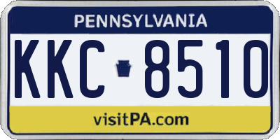 PA license plate KKC8510