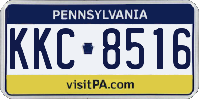 PA license plate KKC8516
