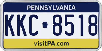 PA license plate KKC8518