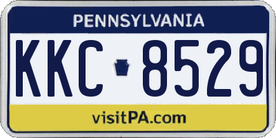 PA license plate KKC8529