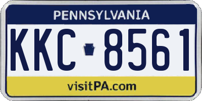 PA license plate KKC8561