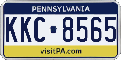 PA license plate KKC8565