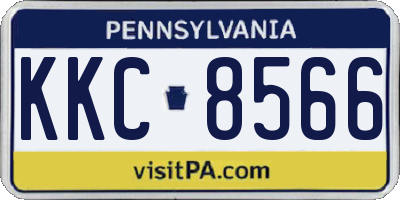 PA license plate KKC8566