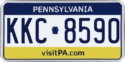 PA license plate KKC8590