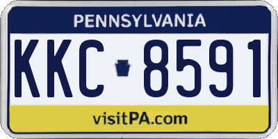 PA license plate KKC8591