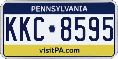 PA license plate KKC8595
