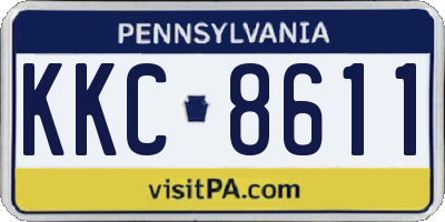 PA license plate KKC8611