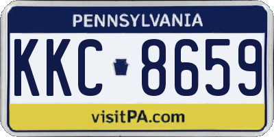 PA license plate KKC8659