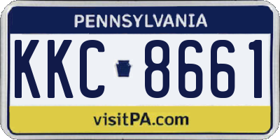 PA license plate KKC8661