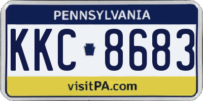 PA license plate KKC8683