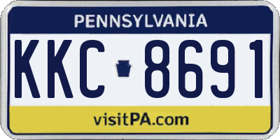 PA license plate KKC8691