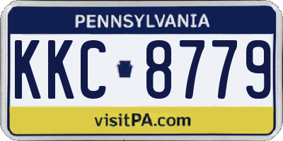 PA license plate KKC8779