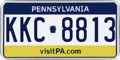 PA license plate KKC8813