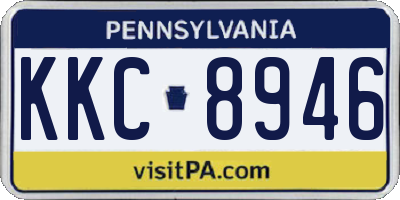 PA license plate KKC8946