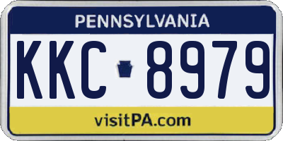 PA license plate KKC8979