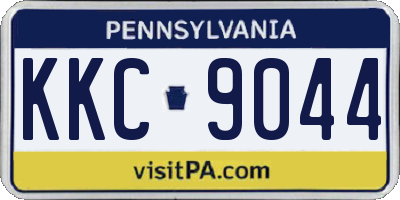 PA license plate KKC9044