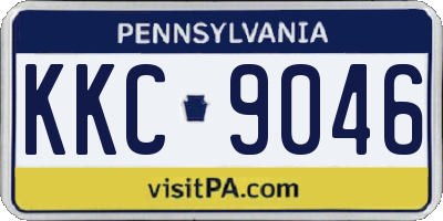 PA license plate KKC9046