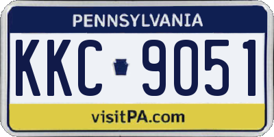 PA license plate KKC9051