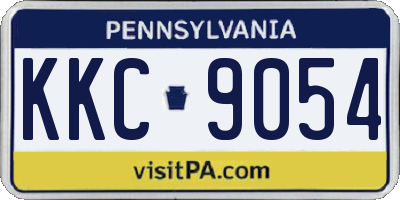 PA license plate KKC9054