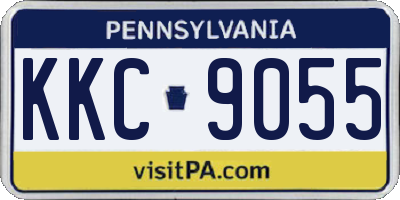 PA license plate KKC9055