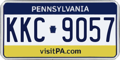 PA license plate KKC9057