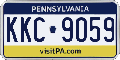 PA license plate KKC9059