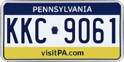 PA license plate KKC9061