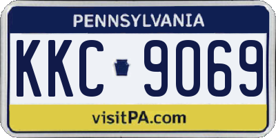 PA license plate KKC9069