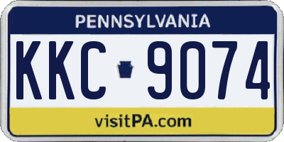 PA license plate KKC9074