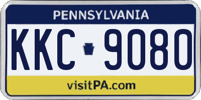 PA license plate KKC9080