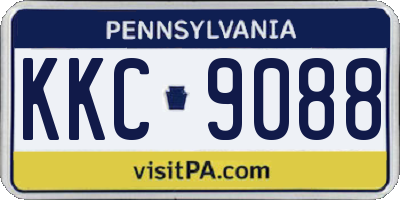 PA license plate KKC9088